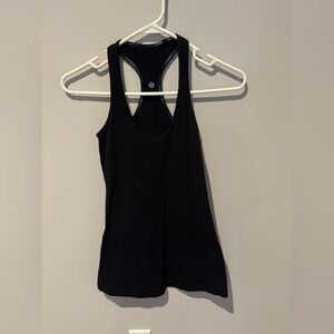 EUC Lululemon Black Razorback Tank, No Tag but Size 4